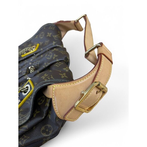 Louis Vuitton Monogram Kalahari GM Hobo Beaded Rope Shoulder Bag Metallic LV EUC - Picture 14 of 16